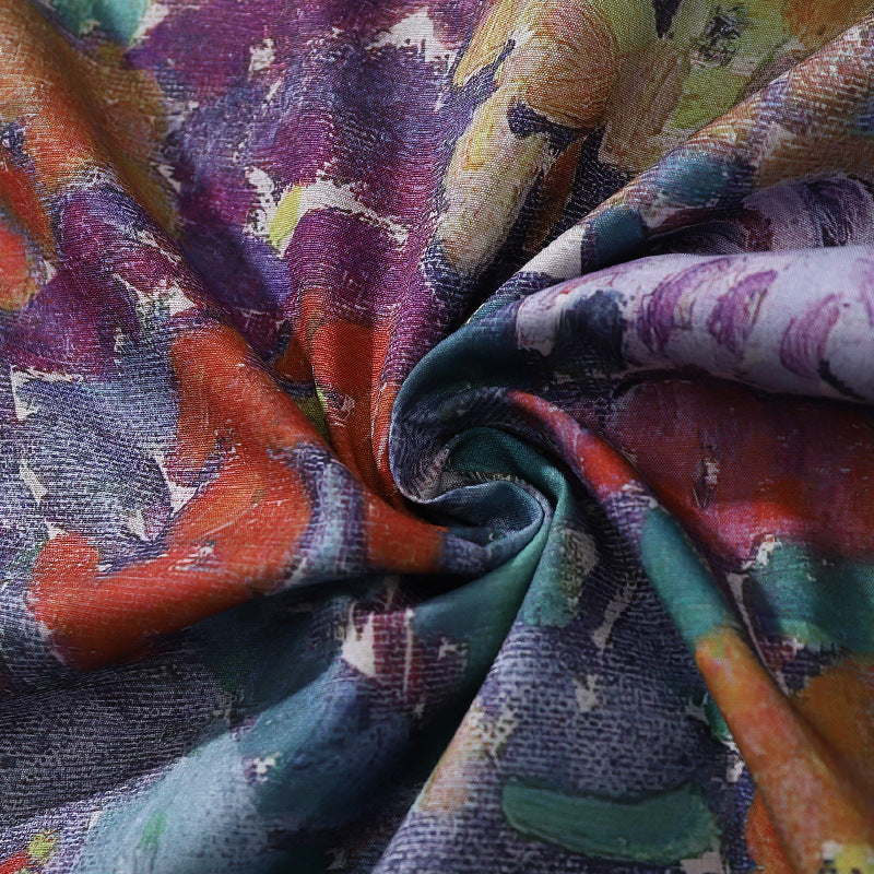 Men's Summer Cuban Collar Short Sleeve Printed Shirt Top