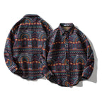 Men's Retro Fashion Long Sleeve Plaid Shirt