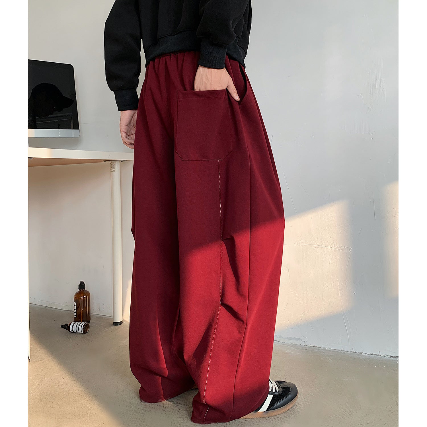 Plain Loose Track Pants
