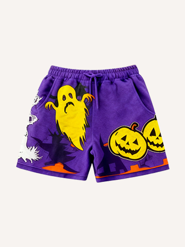 Mens Printed Sweatpants Casual Shorts