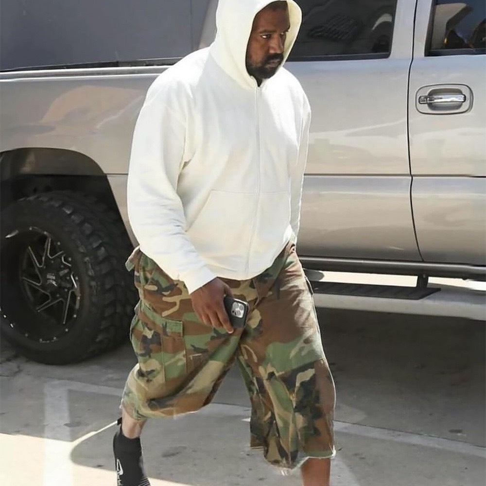 American-style Retro Loose-fit Camouflage Work Shorts