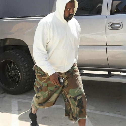 American-style Retro Loose-fit Camouflage Work Shorts