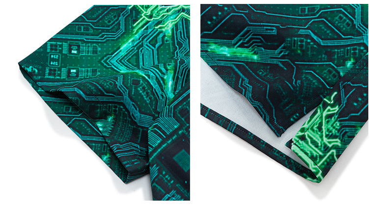 Cuban collar short sleeve shirt