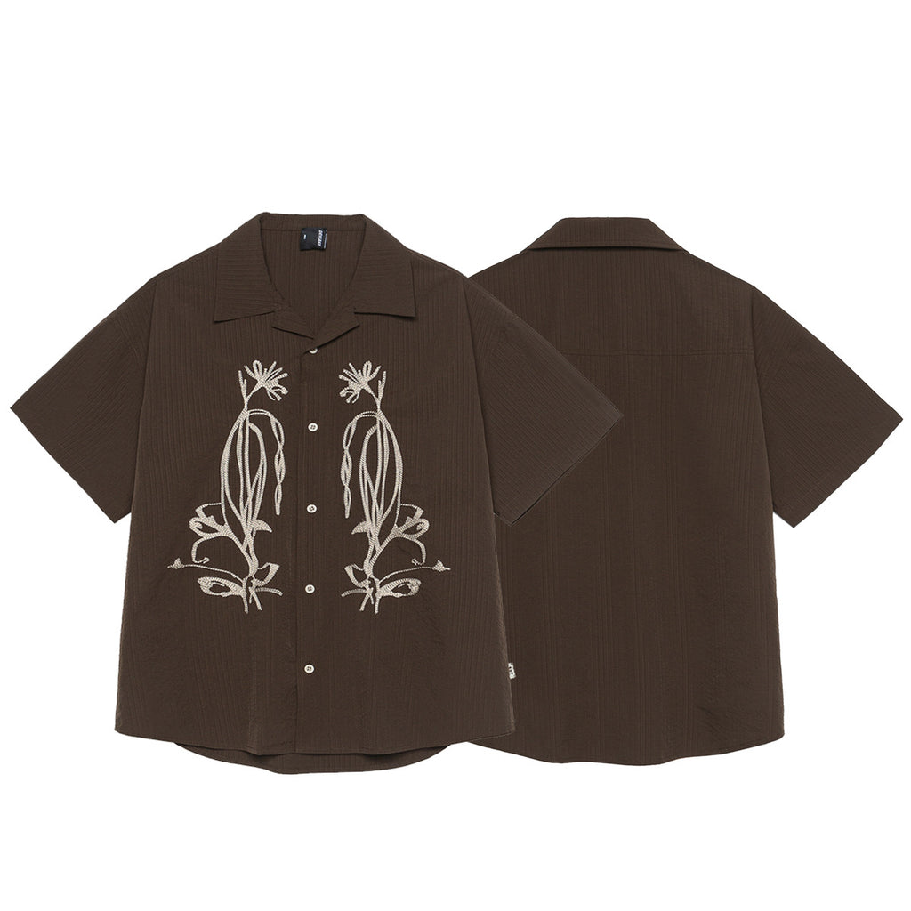 Outdoor Waterproof Quick-drying Cuban Collar Short Sleeve Shirt