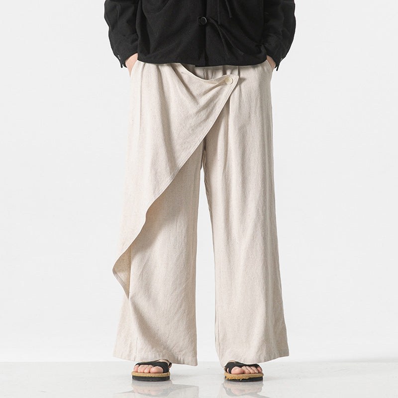 Hemp Blend Wide Leg Pants
