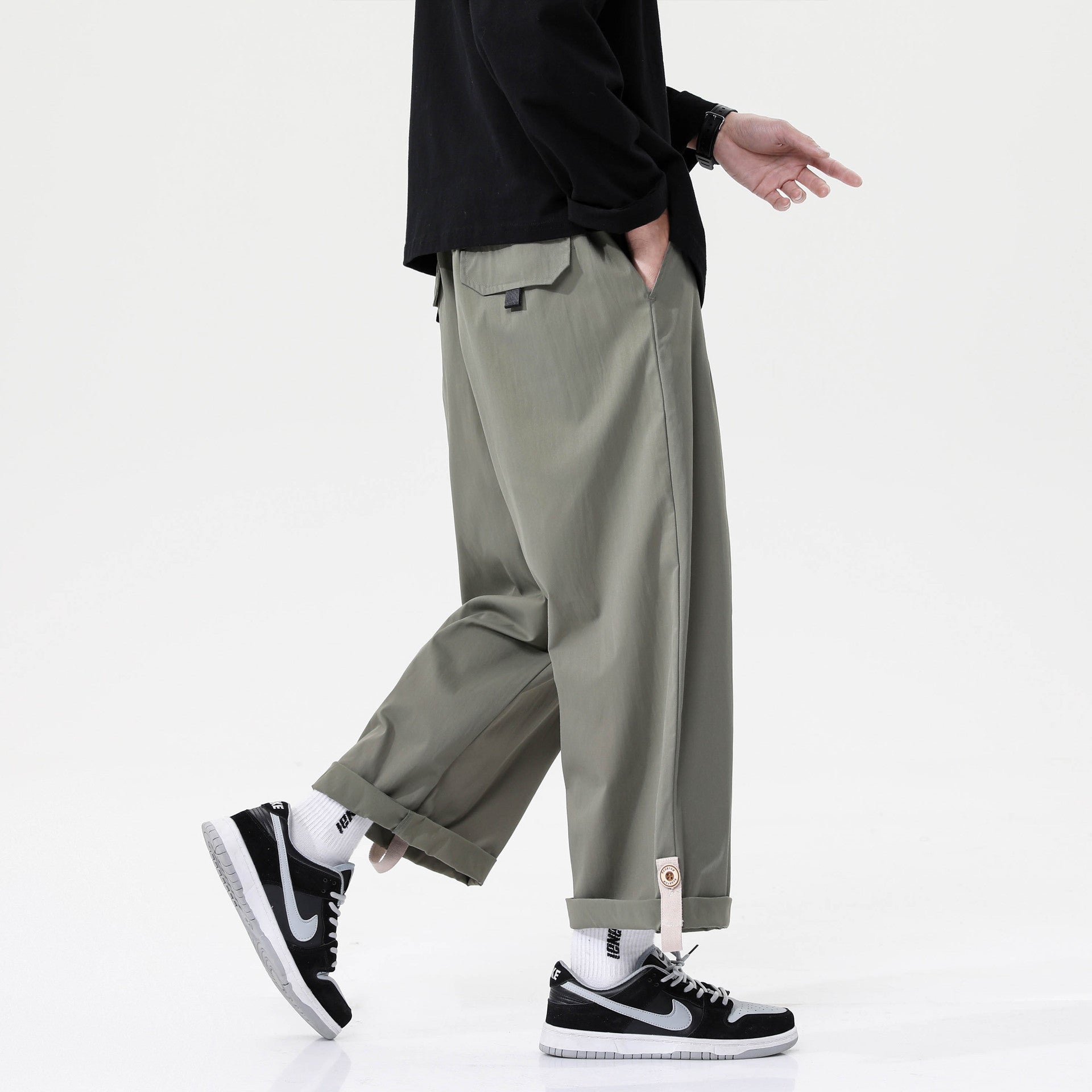 Solid Hip Hop Loose trousers
