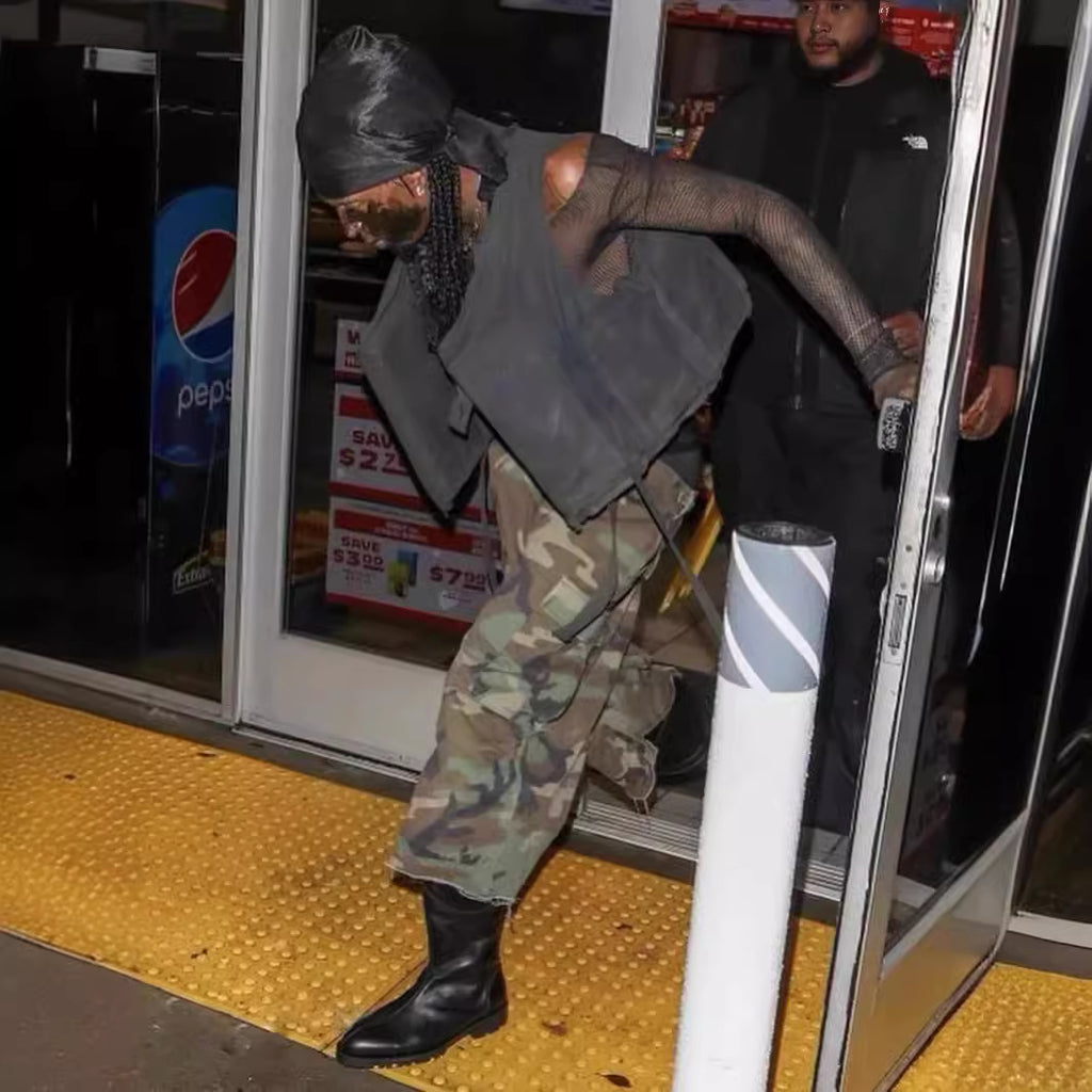 American-style Retro Loose-fit Camouflage Work Shorts