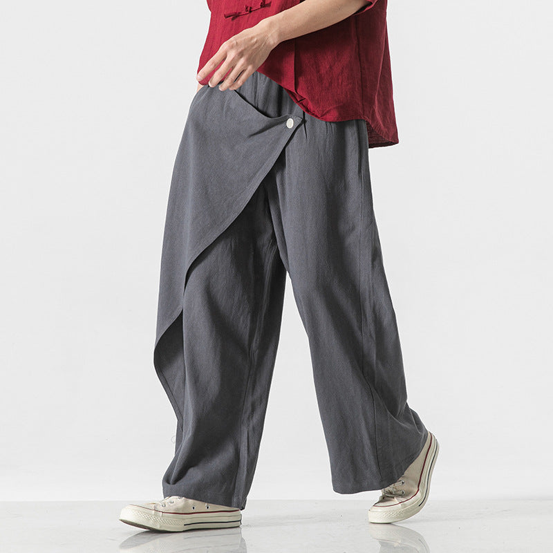 Hemp Blend Wide Leg Pants