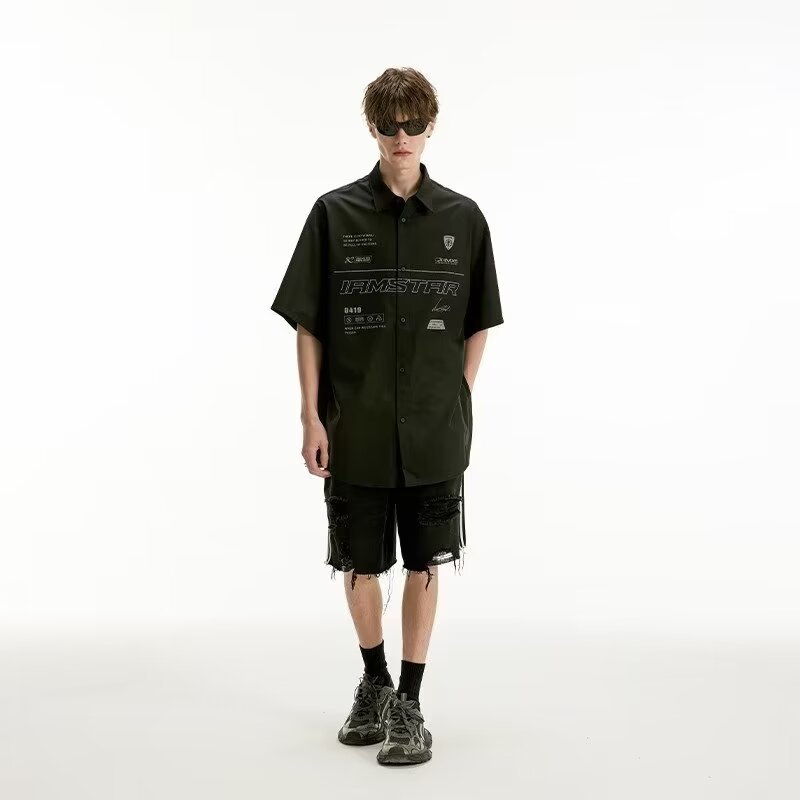 Men's Fashionable And Versatile Ripped Denim Shorts