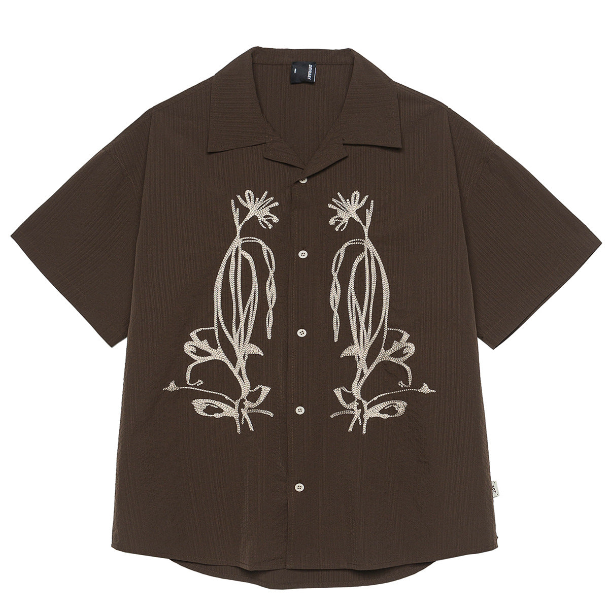 Outdoor Waterproof Quick-drying Cuban Collar Short Sleeve Shirt