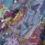 Men's Summer Cuban Collar Short Sleeve Printed Shirt Top