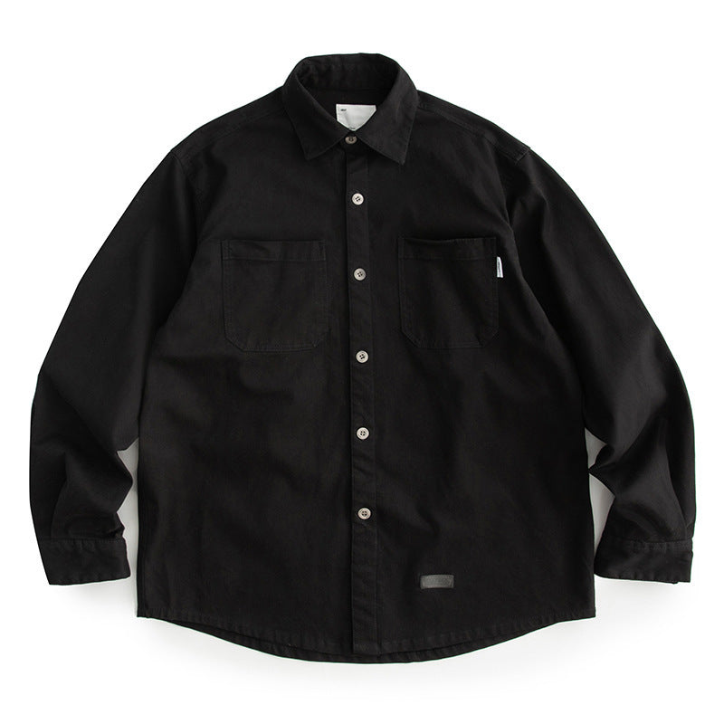 Korean-style Trendy Loose-pocket Shirt Versatile Casual Jacket For Young Men