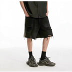 Men's Fashionable And Versatile Ripped Denim Shorts