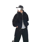 Autumn Double-Zipper Lazy-Style Hoodie Set