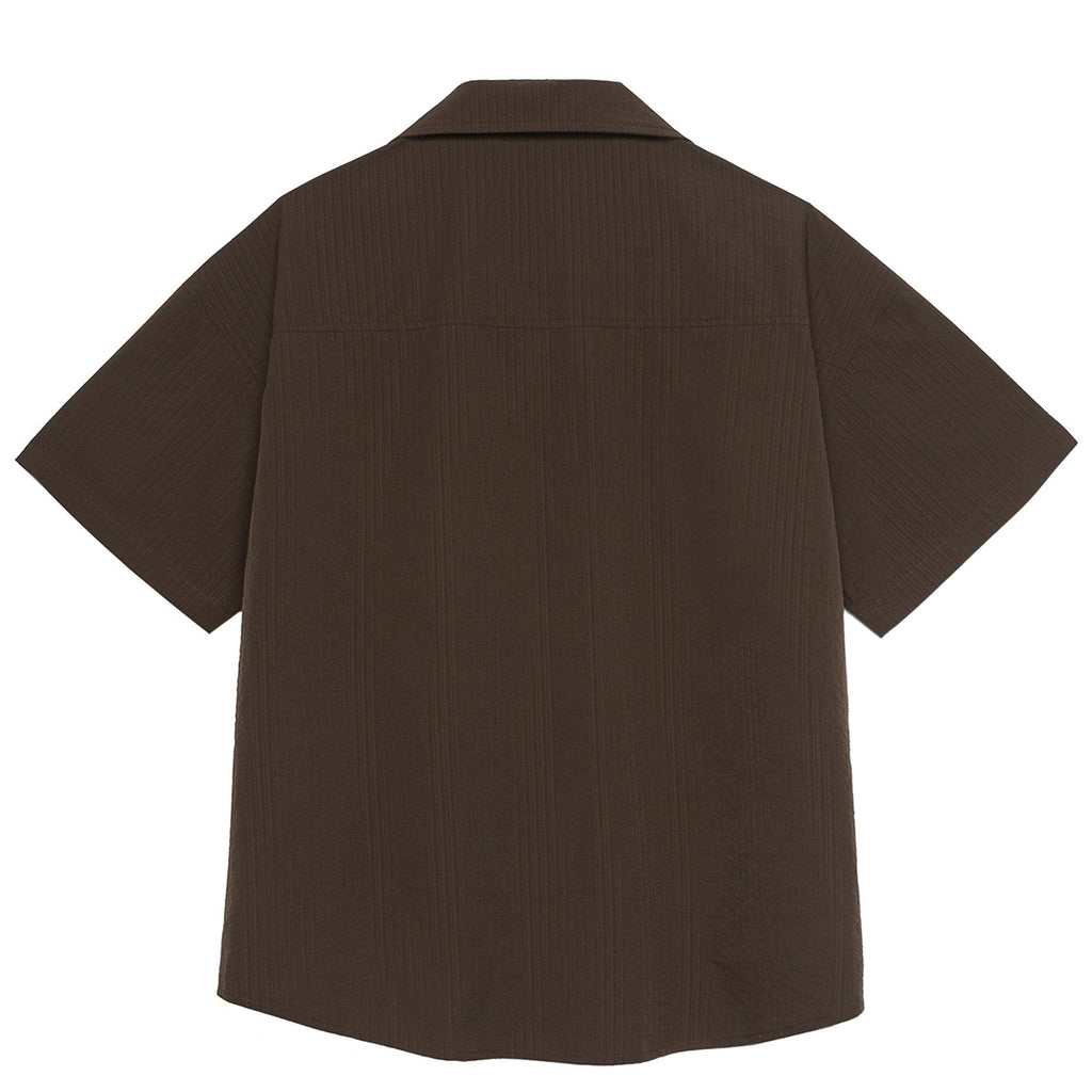 Outdoor Waterproof Quick-drying Cuban Collar Short Sleeve Shirt