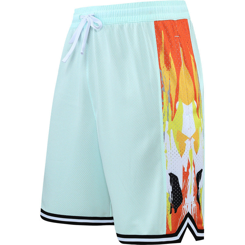 Loose Overknee Five-point Beach Workout Training Middle Pants