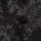 Beach loose black pattern short sleeves