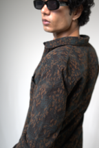 Brown Black Corduroy Shirt for Casual and Streetwear Style