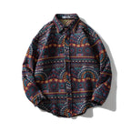 Men's Retro Fashion Long Sleeve Plaid Shirt