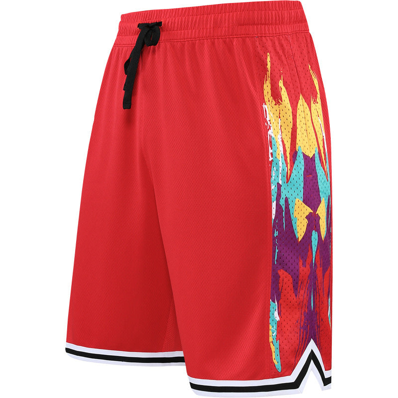 Loose Overknee Five-point Beach Workout Training Middle Pants