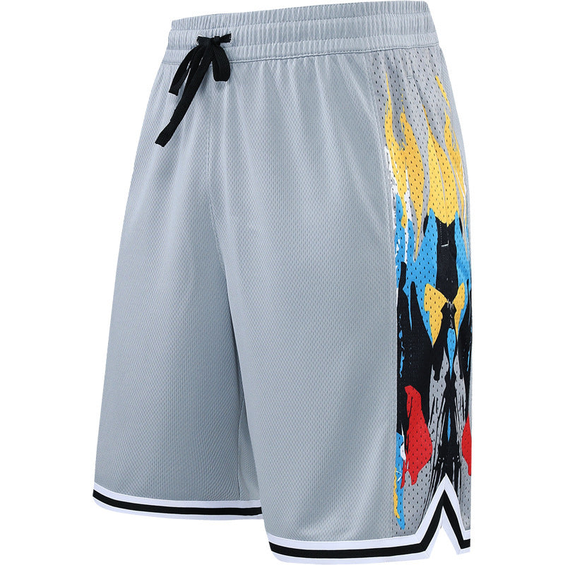 Loose Overknee Five-point Beach Workout Training Middle Pants