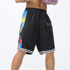 Loose Overknee Five-point Beach Workout Training Middle Pants