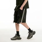 Men's Fashionable And Versatile Ripped Denim Shorts