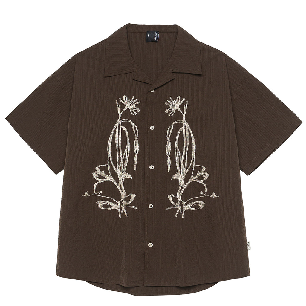 Outdoor Waterproof Quick-drying Cuban Collar Short Sleeve Shirt