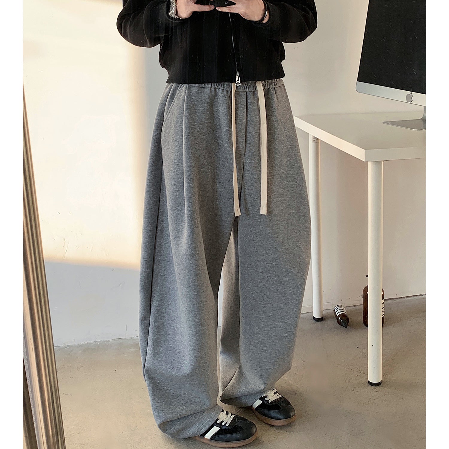 Plain Loose Track Pants