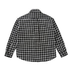 High Street Trend Black And White Plaid Lapel Shirt Jacket