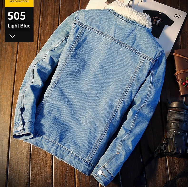 Plus-Size Korean-Style Thickened Lambswool Padded Jacket For Warmth