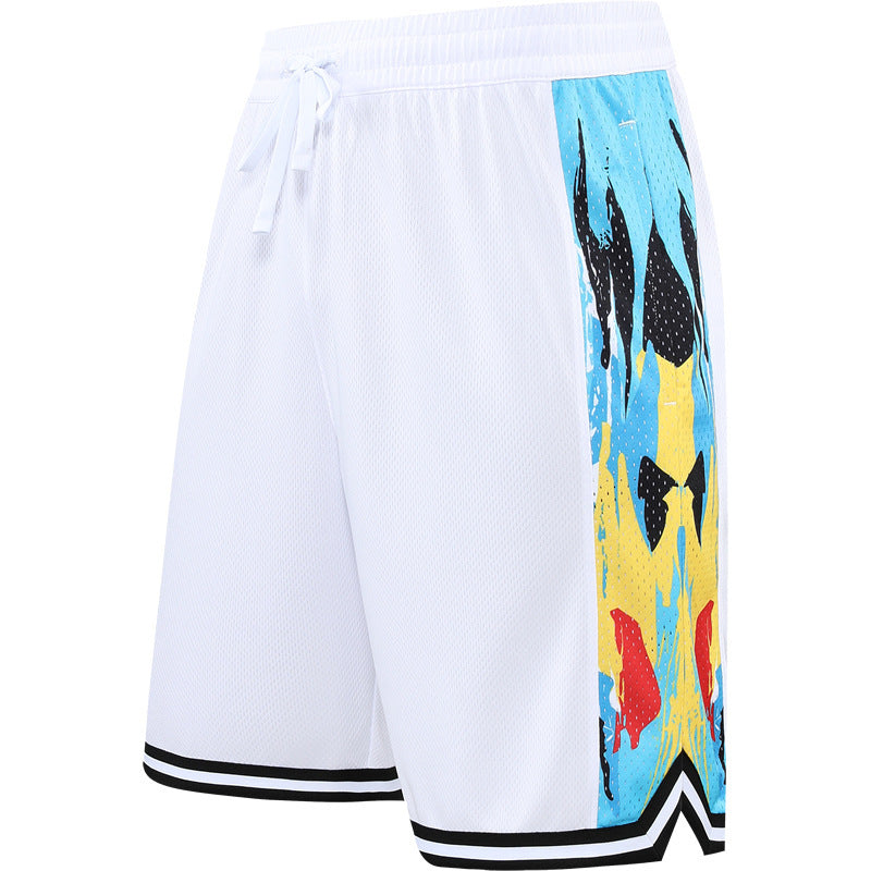 Loose Overknee Five-point Beach Workout Training Middle Pants