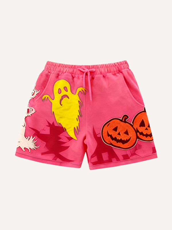 Mens Printed Sweatpants Casual Shorts