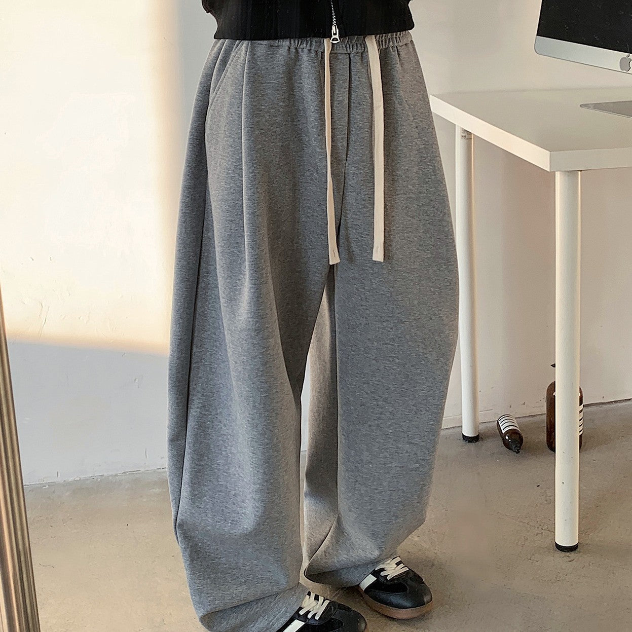 Plain Loose Track Pants