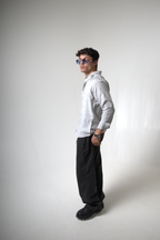 Men's Light Gray Button-Down Shirt dripkaar.com