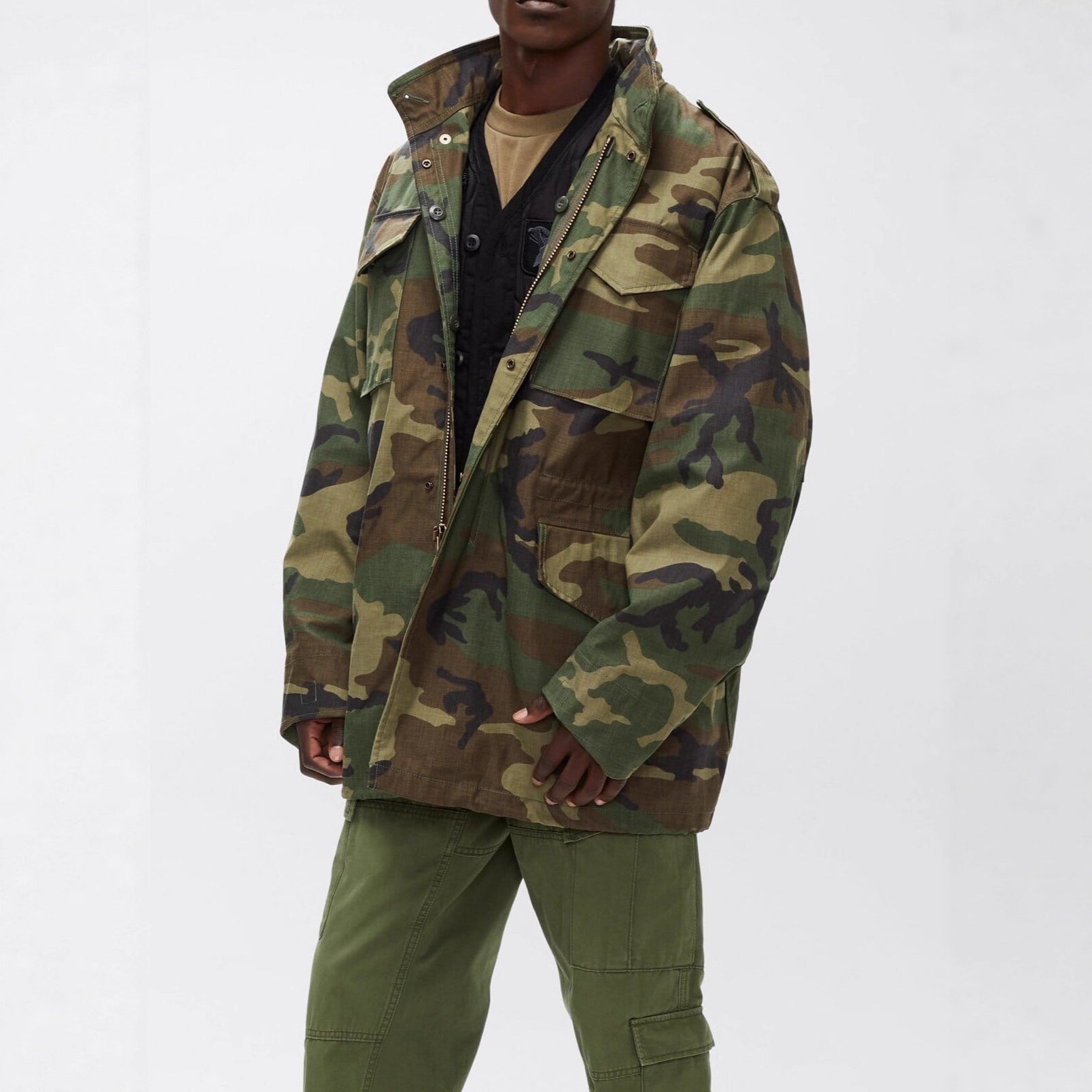 Mid-length Wear-resistant Warm Shell Jacket dripkaar.com