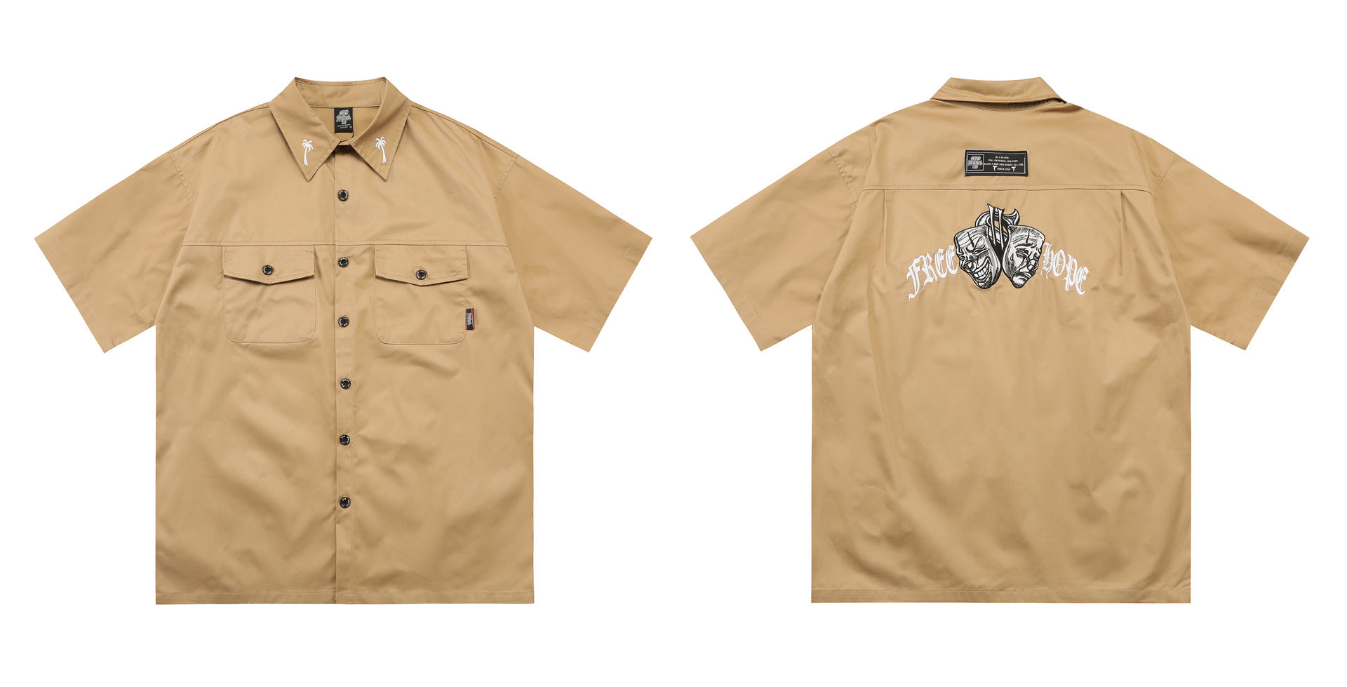 PALM COLLAR SHIRT dripkaar.com