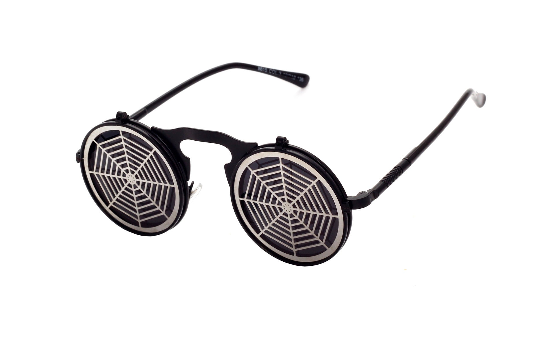 Party Retro Metal Punk Steam Flip Sunglasses dripkaar.com