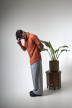 Sienna Sunset Paisley Print Cuban Collar Shirt dripkaar.com