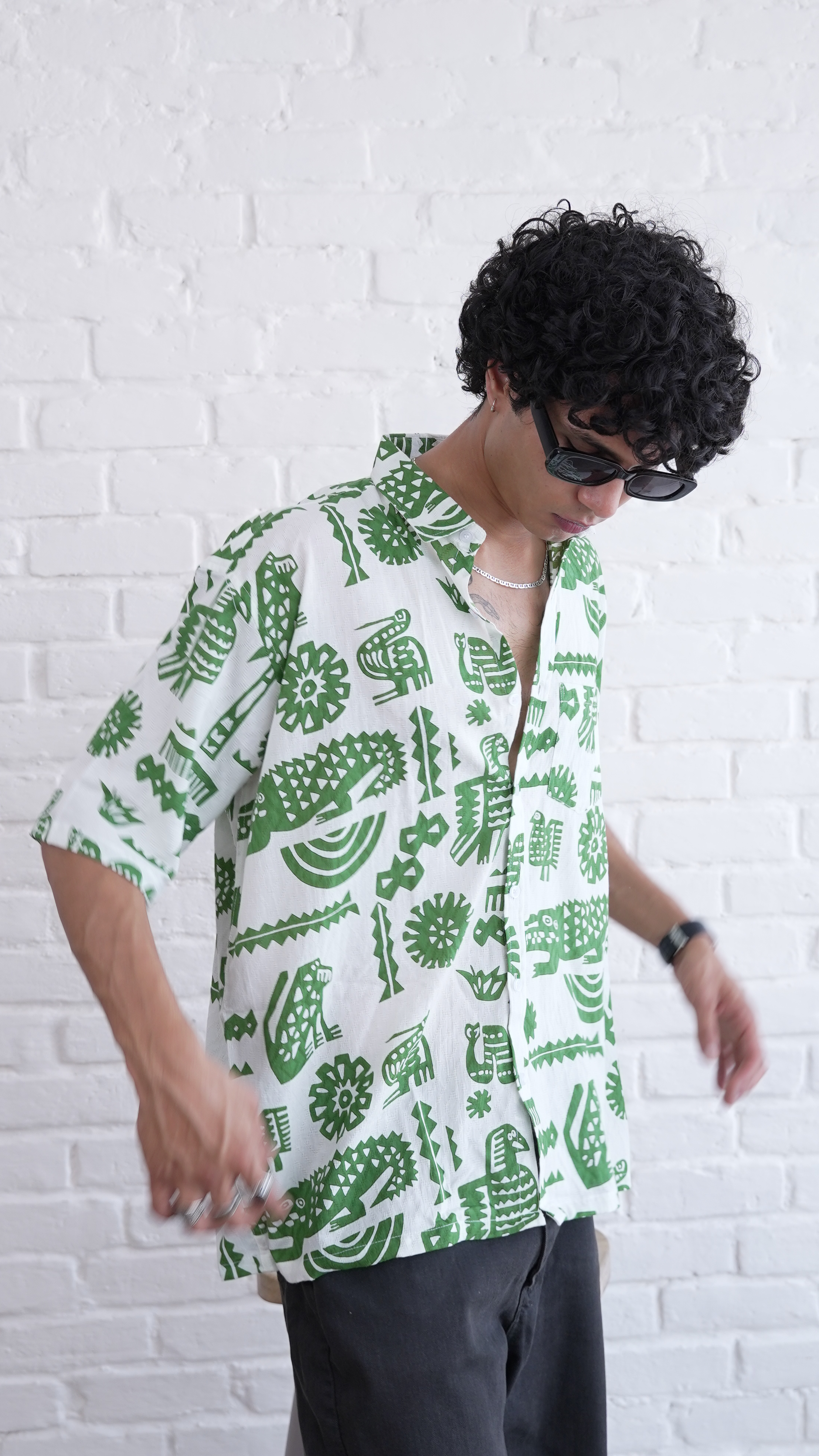 Tribal Jungle Pattern Shirt dripkaar.com