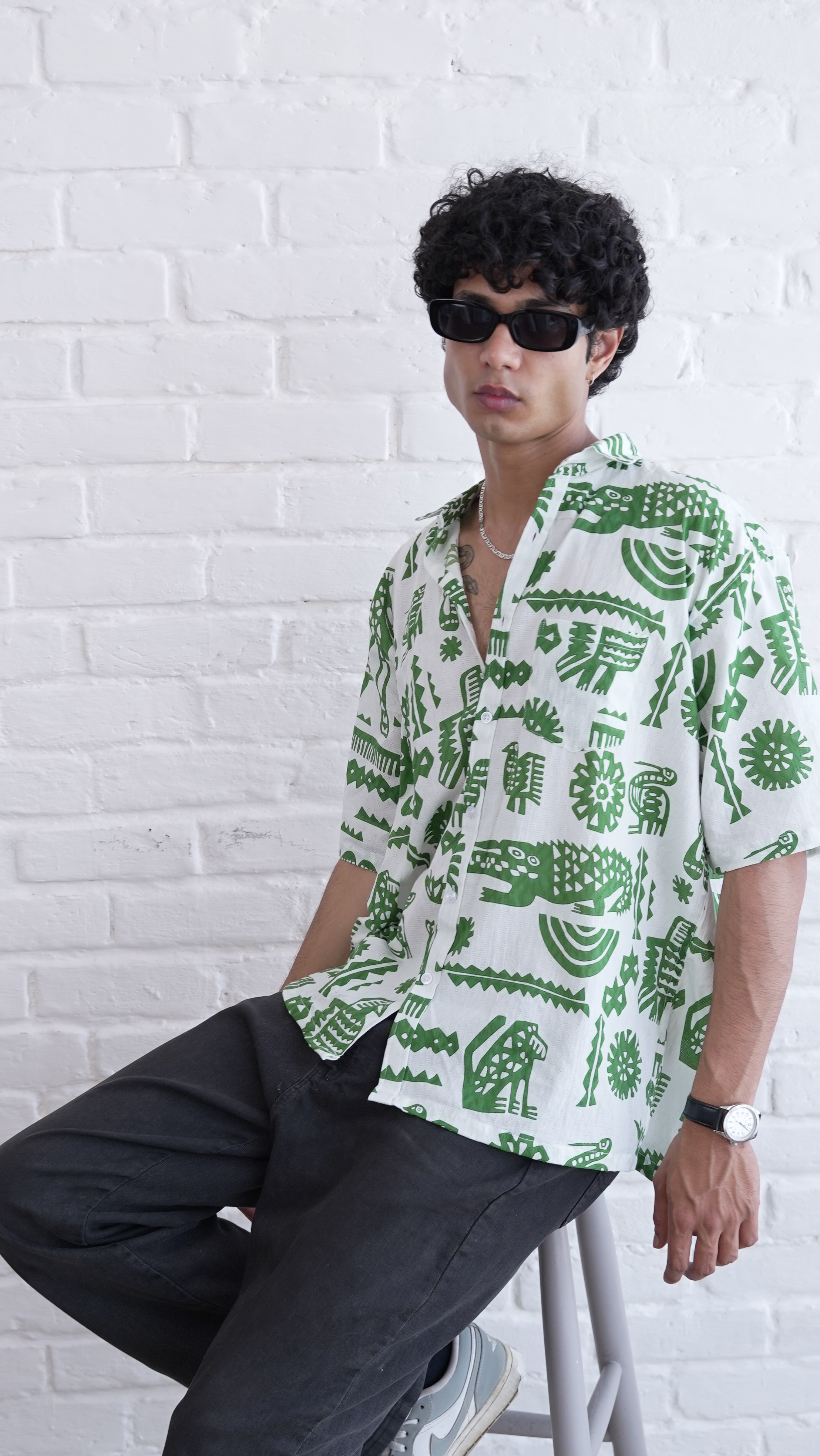 Tribal Jungle Pattern Shirt dripkaar.com