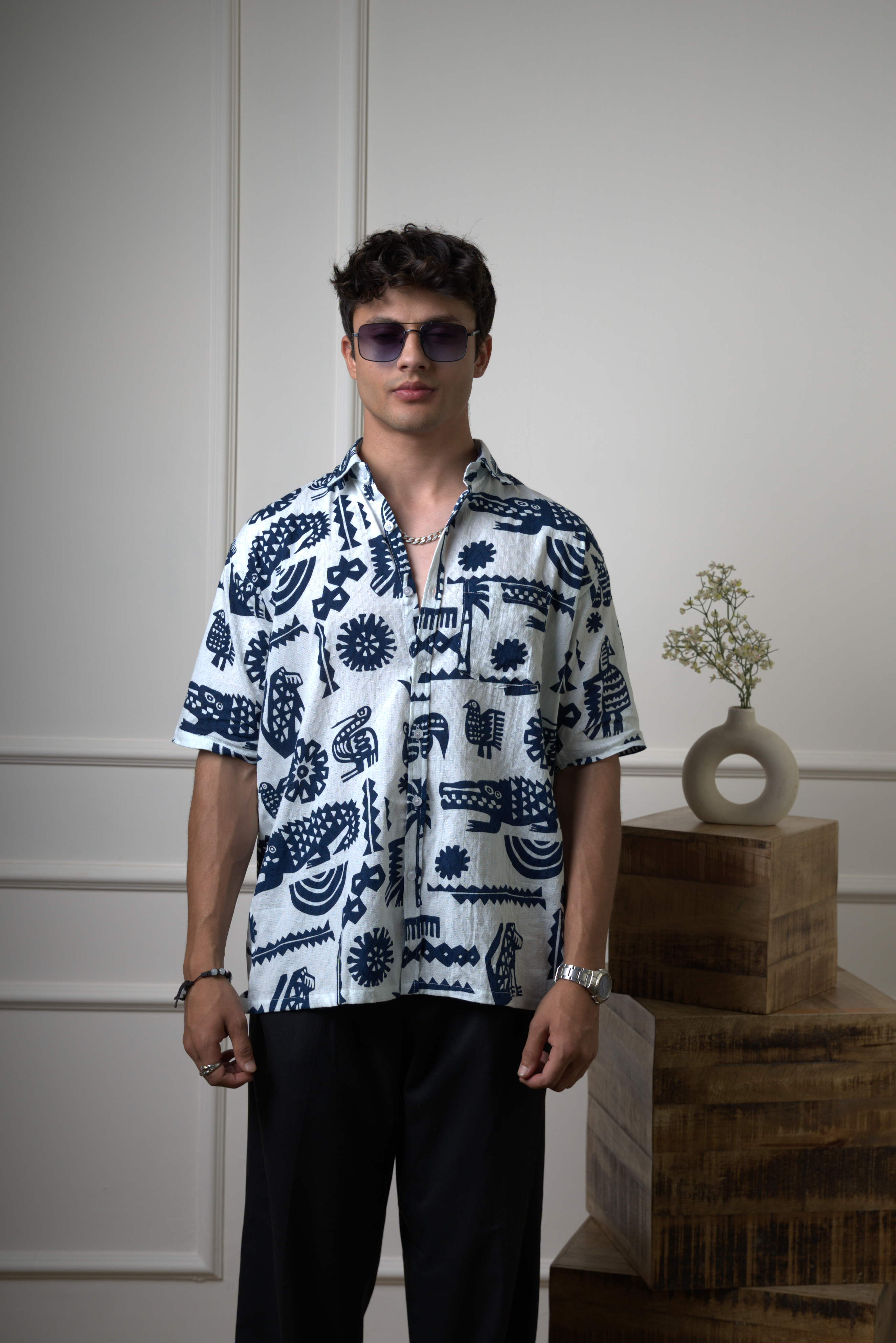 Tribal Jungle Pattern Shirt dripkaar.com