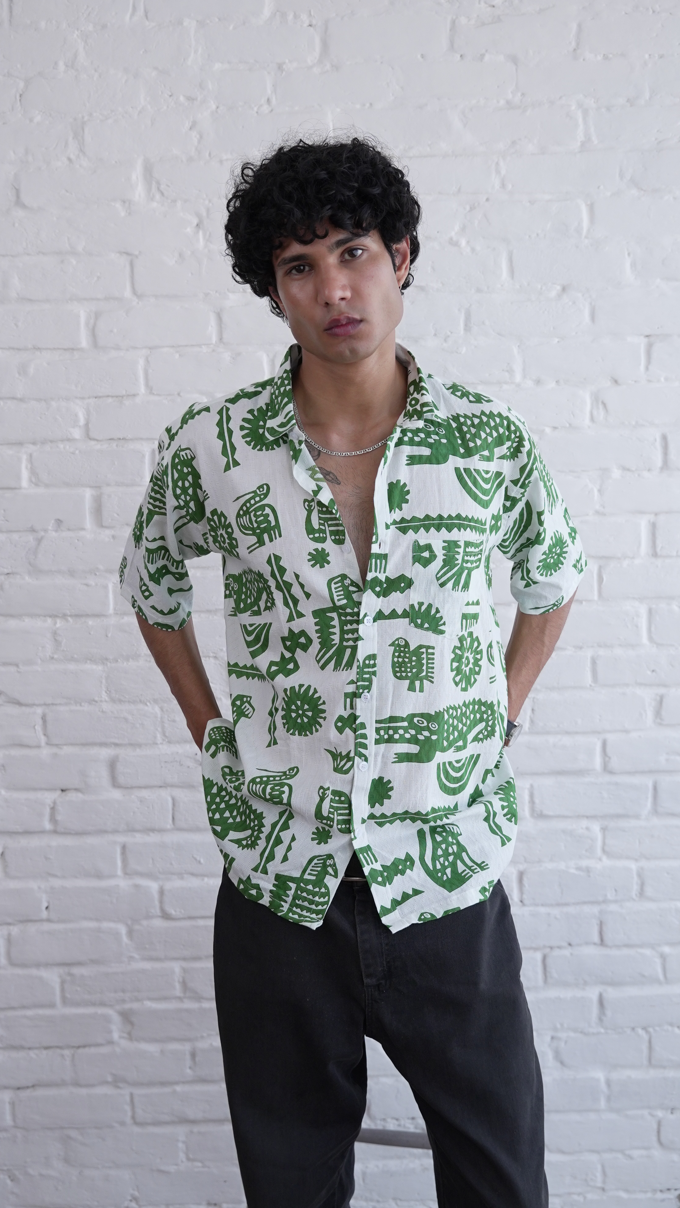 Tribal Jungle Pattern Shirt dripkaar.com