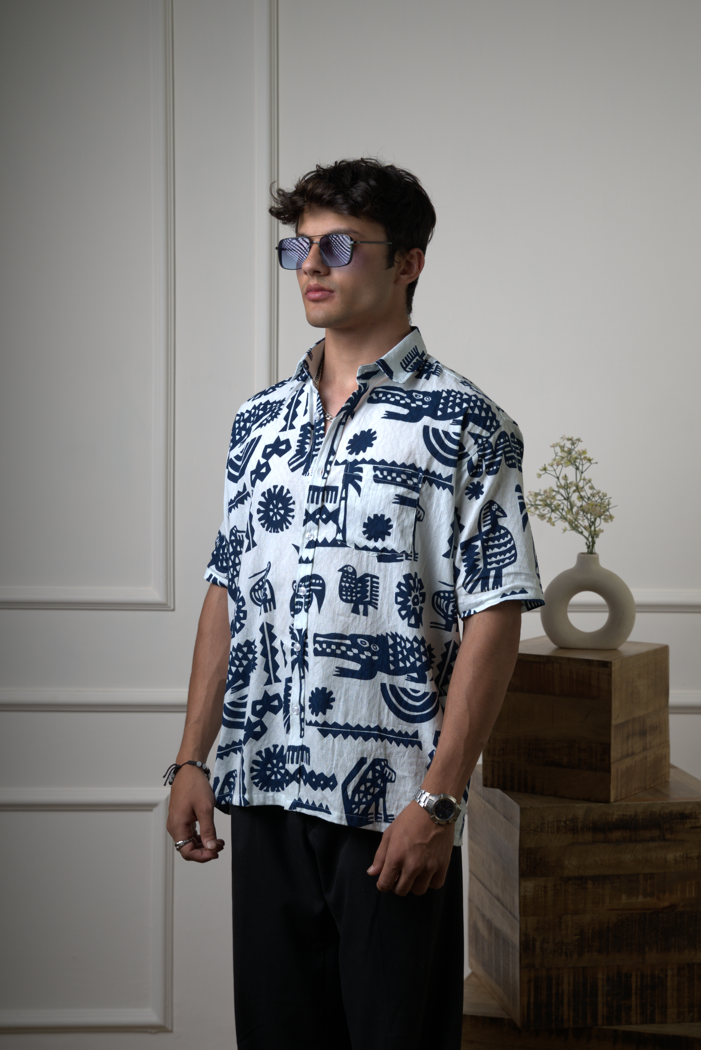 Tribal Jungle Pattern Shirt dripkaar.com