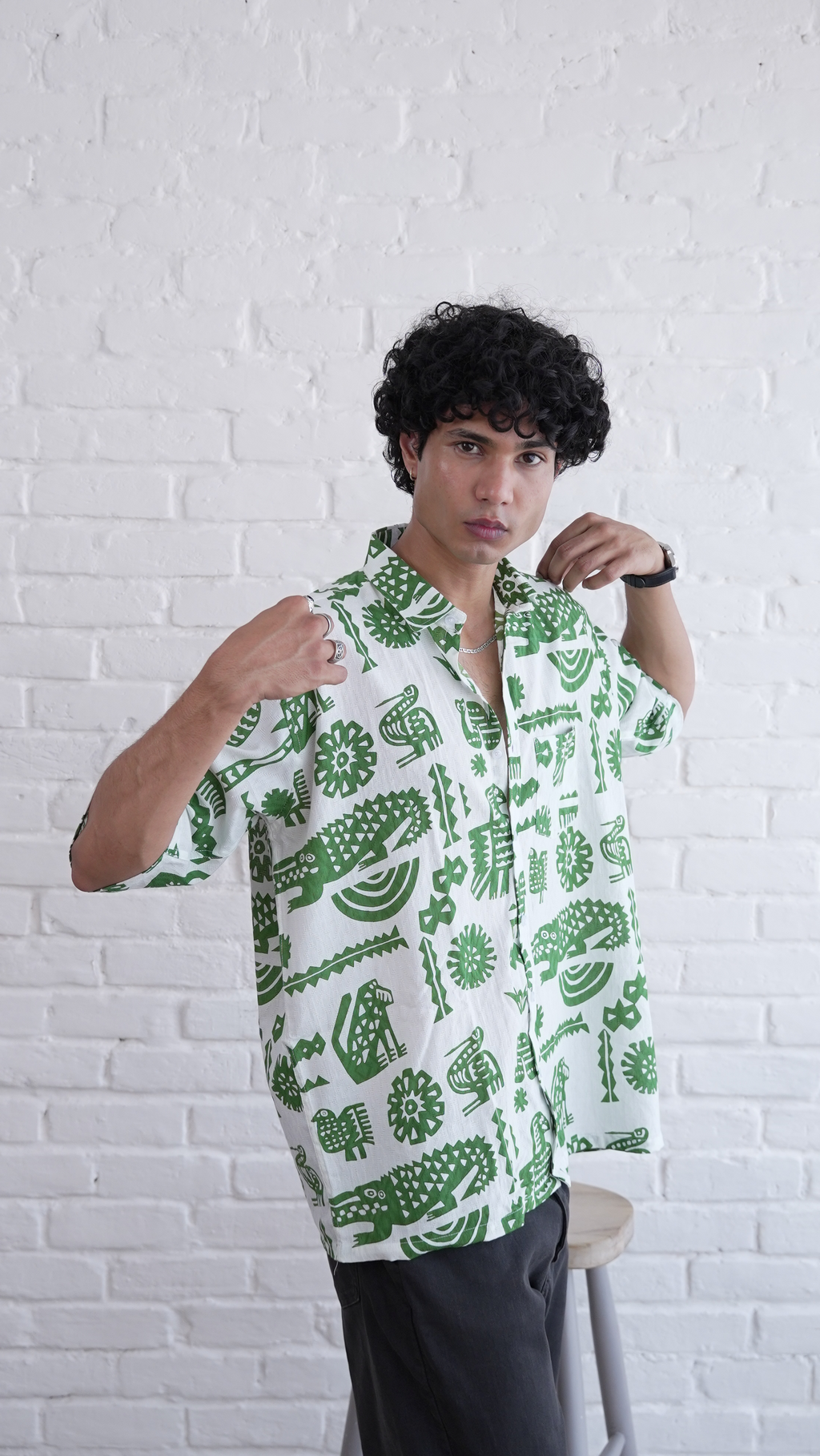Tribal Jungle Pattern Shirt dripkaar.com