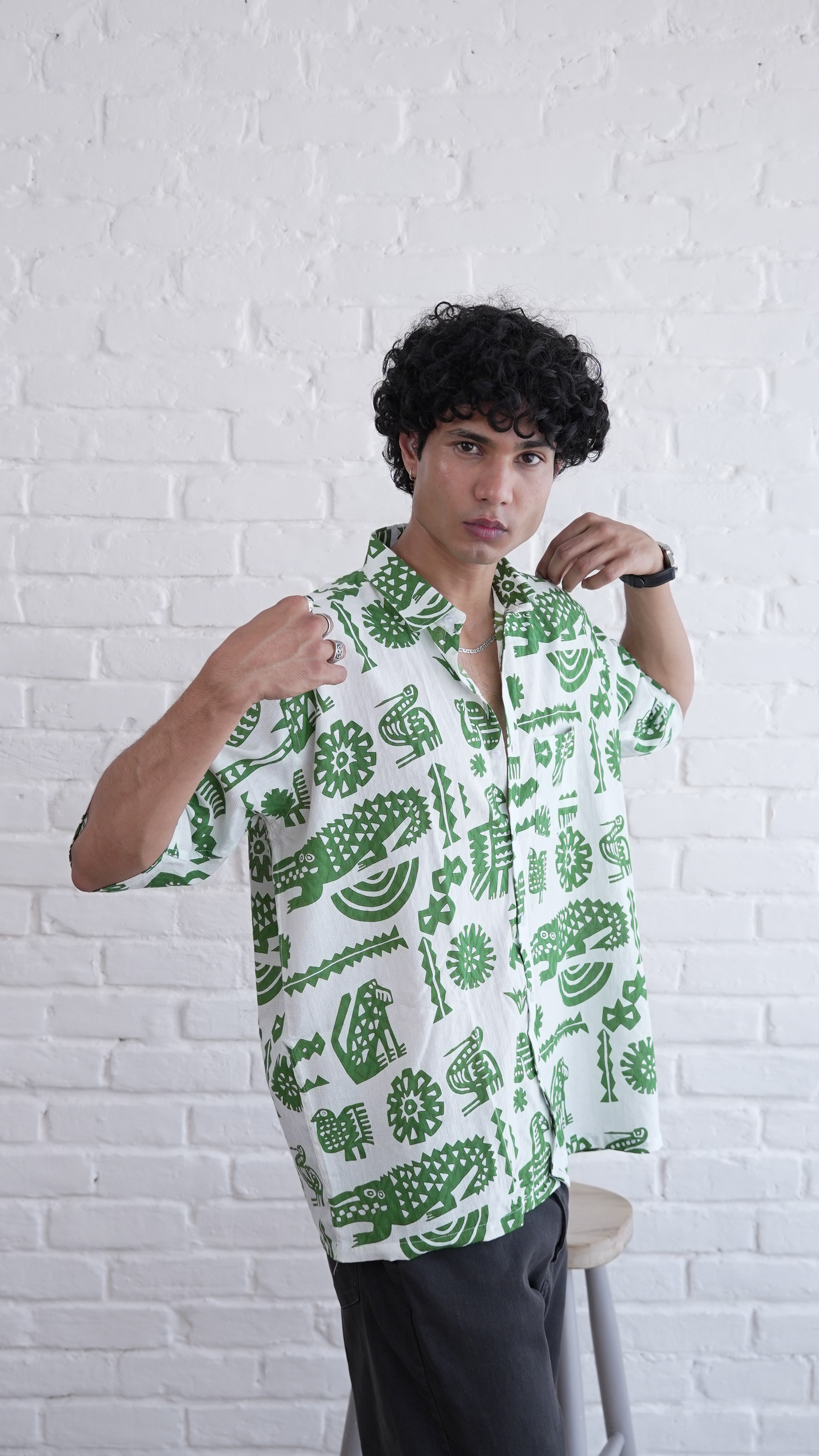 Tribal Jungle Pattern Shirt dripkaar.com