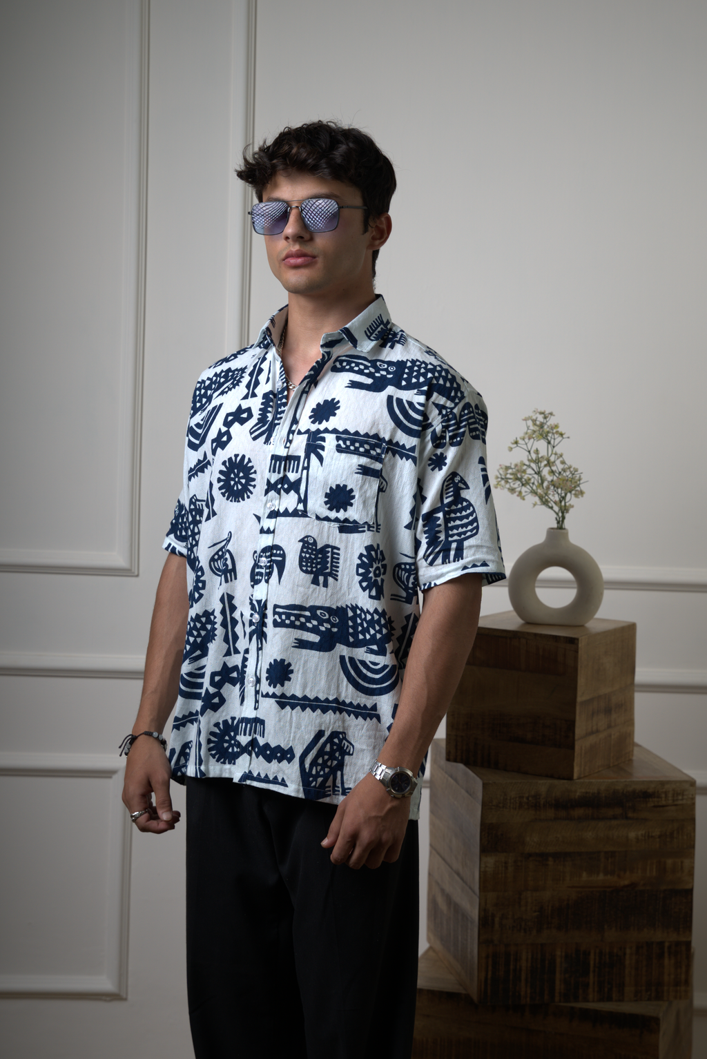 Tribal Jungle Pattern Shirt dripkaar.com