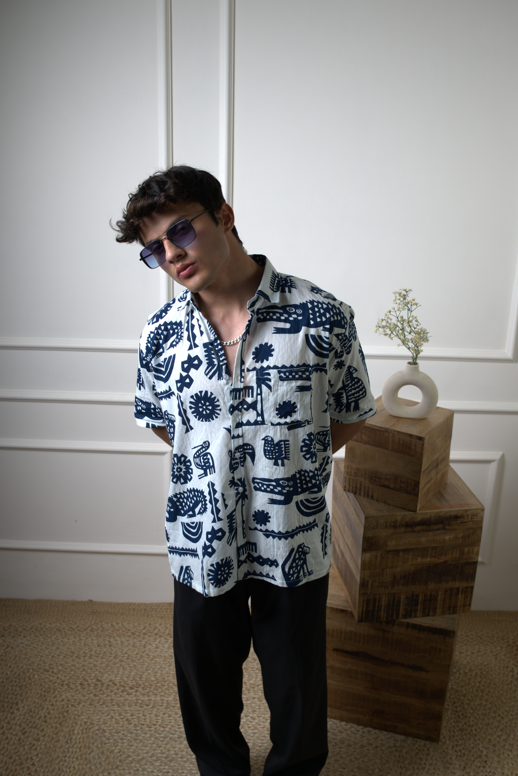 Tribal Jungle Pattern Shirt dripkaar.com