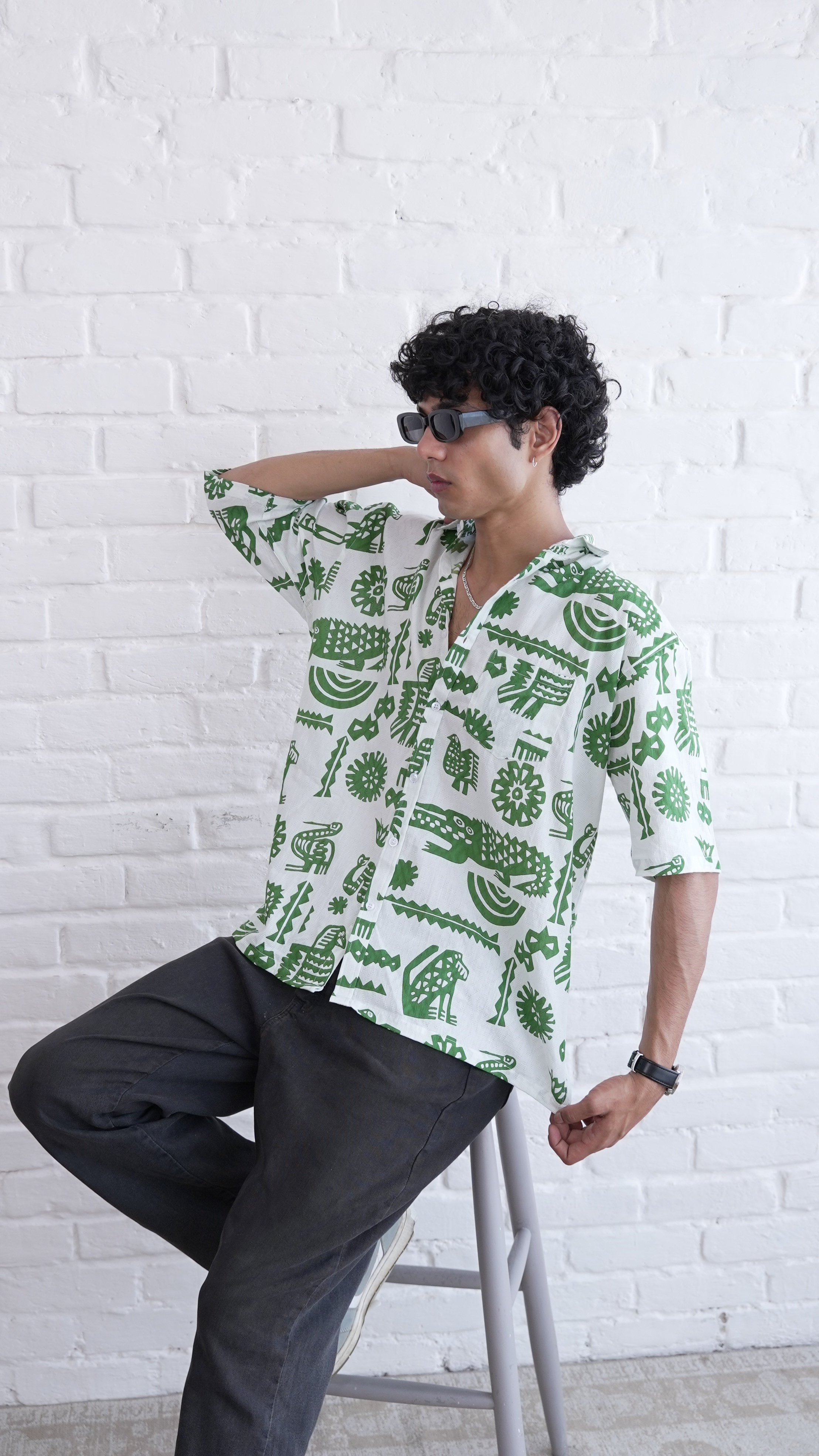 Tribal Jungle Pattern Shirt dripkaar.com