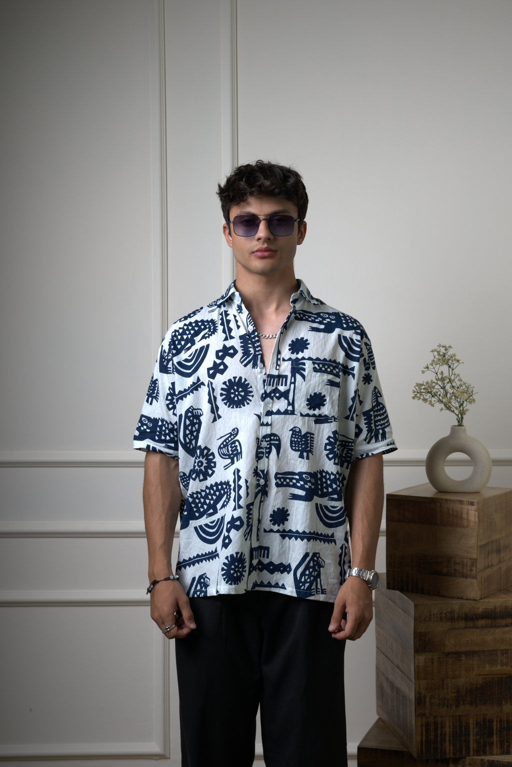 Tribal Jungle Pattern Shirt dripkaar.com